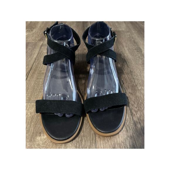 Ugg by Koolaburra Black Eliani Block Heeled Sandals Size 10 - Picture 2 of 7